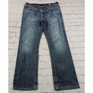 Ariat M4 FR Bootcut Jeans Mens 38x34 Blue Low Rise Relaxed Western Denim